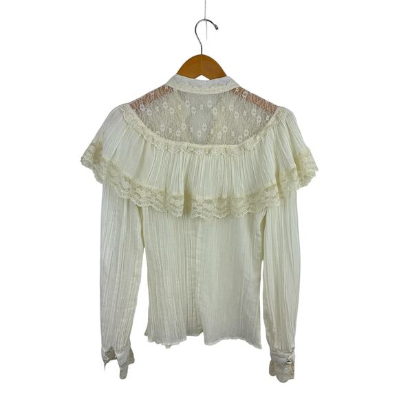 VTG Gunne Sax Victorian Lace Blouse - Picture 7 of 7